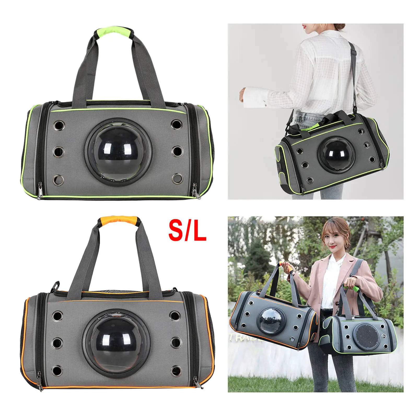 Transport Cat Carrier, Hiking Backpack Bubble Bag Travel Puppy Foldable Washable Bag