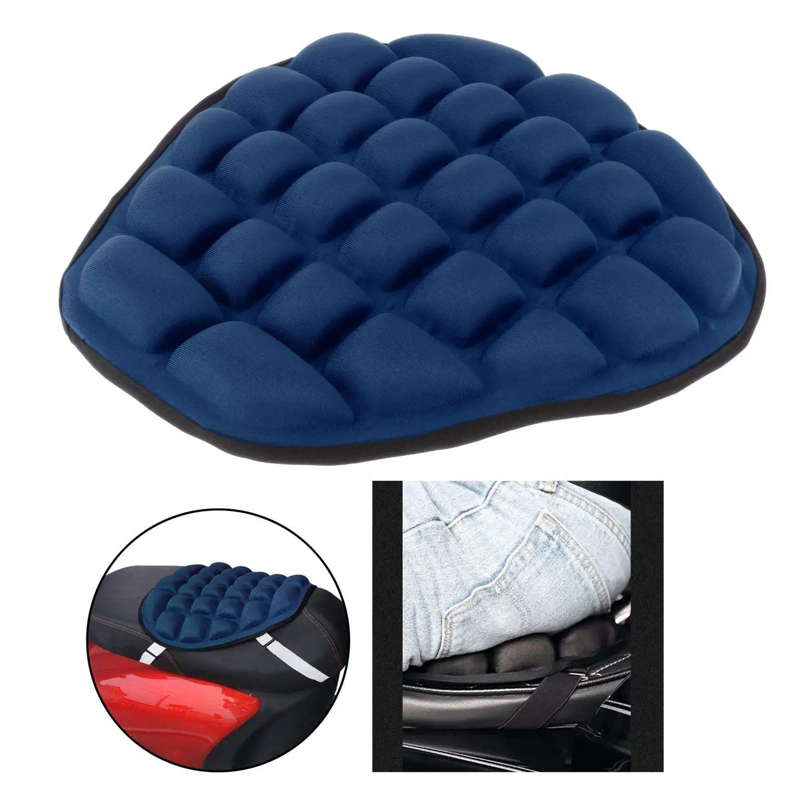 Air Pad Motorcycle Seat Cover Seat Sunscreen Mat Electric Car Decompression Office Air Cushion Gift