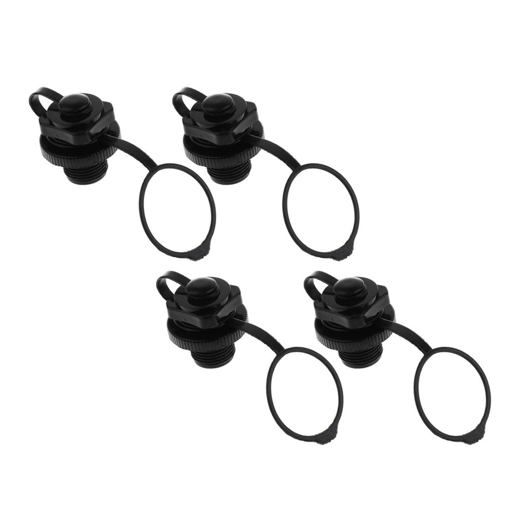 4 Pcs Inflatable Boat Tender Raft Dinghy Kayak Canoe Air Valve Water Sport