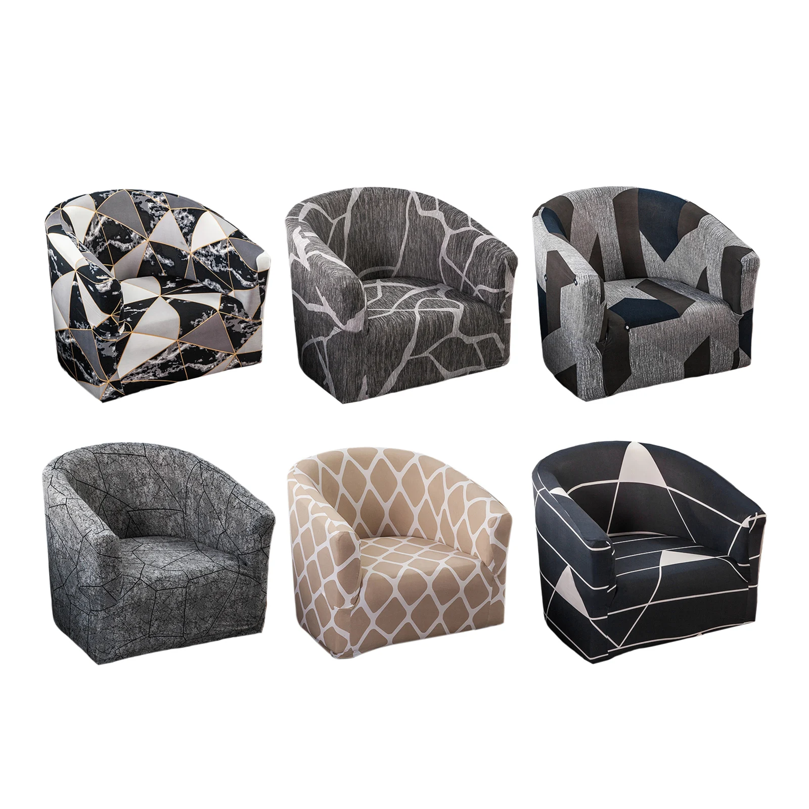 Printed Club Chair Slipcover Non-Slip Anti-slip Elastic Stretchable Arm Chair Cover Couch Slipcover