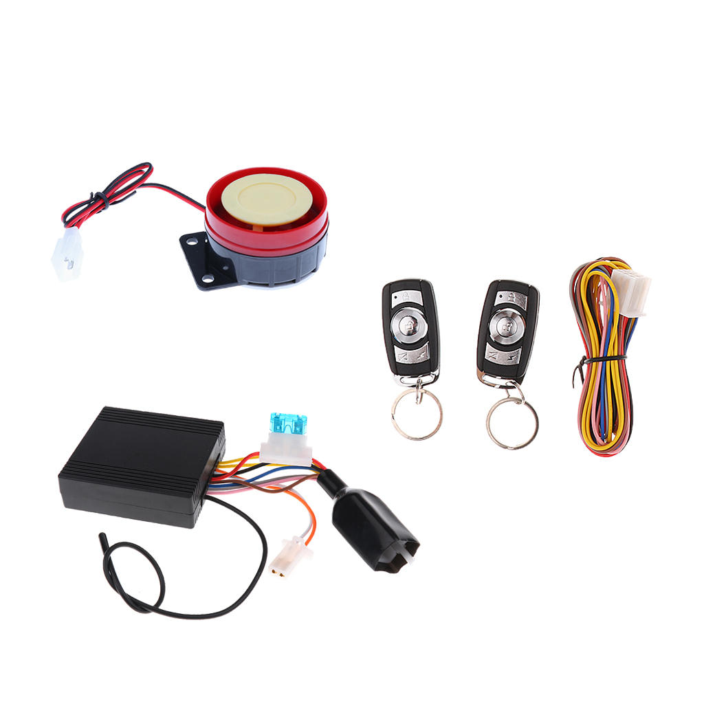 Motorcycles Scooter ATV Anti-theft Alarm System Remote Control Engine Start