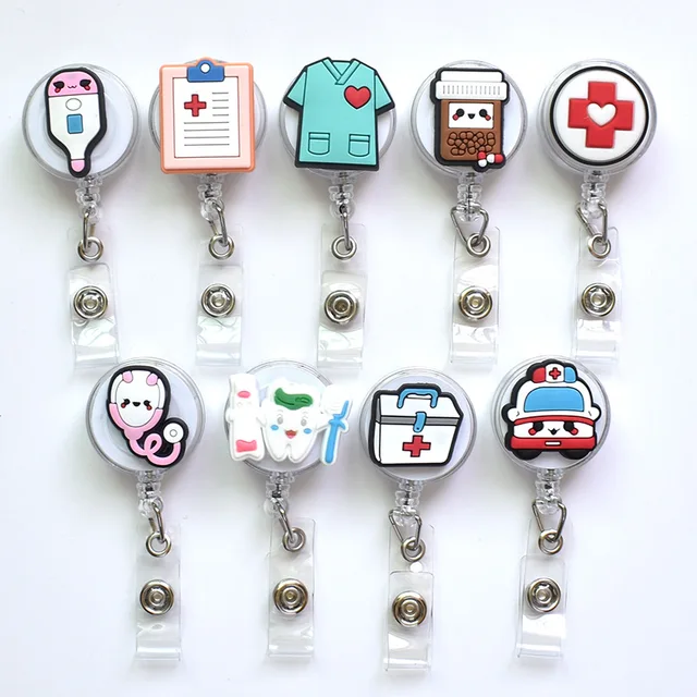Retractable Badge Reels Nurse Doctor Business Worker Chest Pocket Card  Holder ID Card Holder Badge Holder Accessories - AliExpress