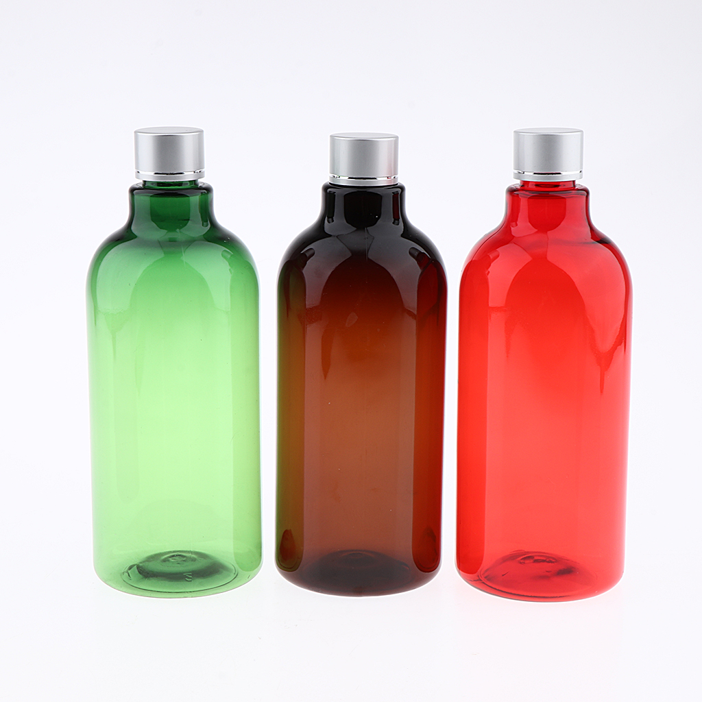 Set of 2, 500 Ml Refillable, Long Neck Cosmetic Plastic Lotion,