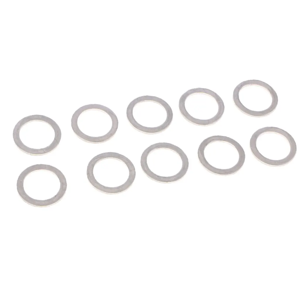 ENGINE OIL CHANGE COPPER DRAIN PLUG GASKET CRUSH  WASHER - Silver