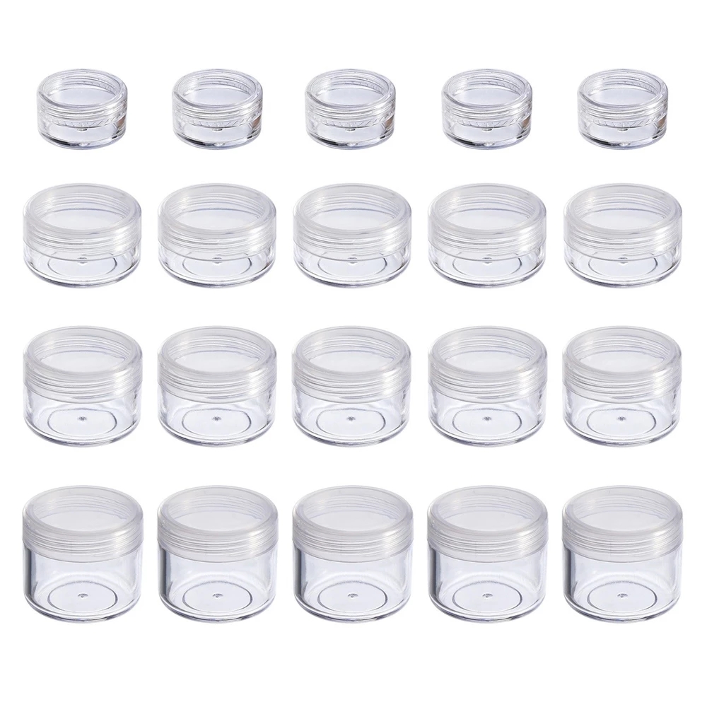 Best of 100Pcs Lip Balm Containers 2g / 3g / 5g / 10g / 15g / 20g / 30g Empty Plastic Cosmetic Makeup Pot Transparent Sample Bottles Eyeshadow Cream Reviews & Tips