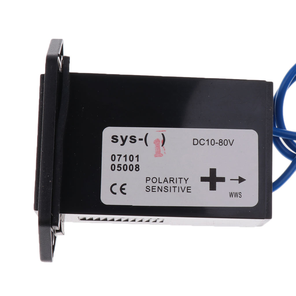Car Quartz 99999.9 10-80V Hour Meter for Engine Generator Time Counting