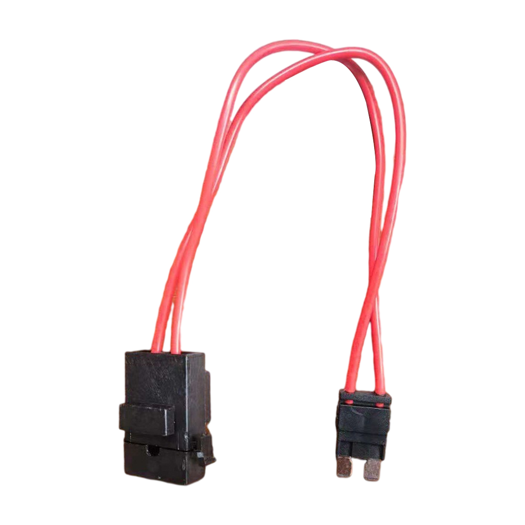 Automobile Two Pin Power Take-Off Current Collector Plug Harness Fuse Adapter, 200mm Long