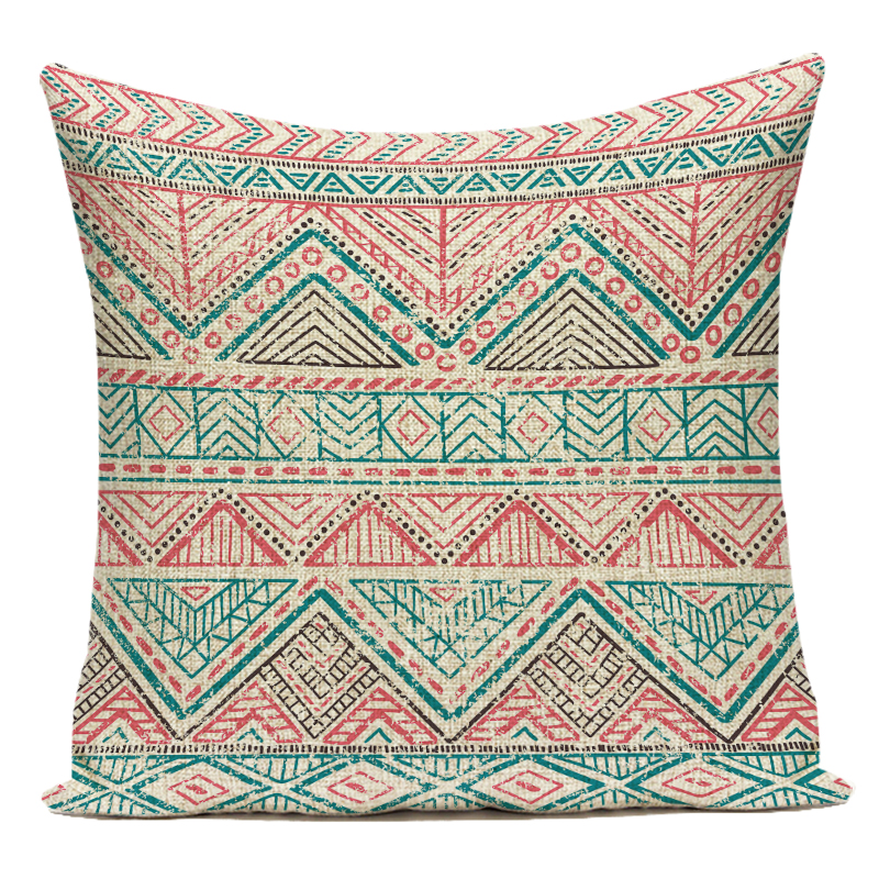 Bohemian Geometry Dekorative Kissen Fall Polyester Sofa Hause Geometrische Kissenbezug für Sofa Hause Wohnzimmer – Detail 5
