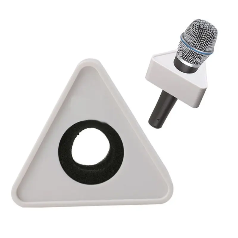 usb microphone W3JB Black Hole Triangular Mic Microphone TV Interview Logo Flag Station DIY dynamic microphone