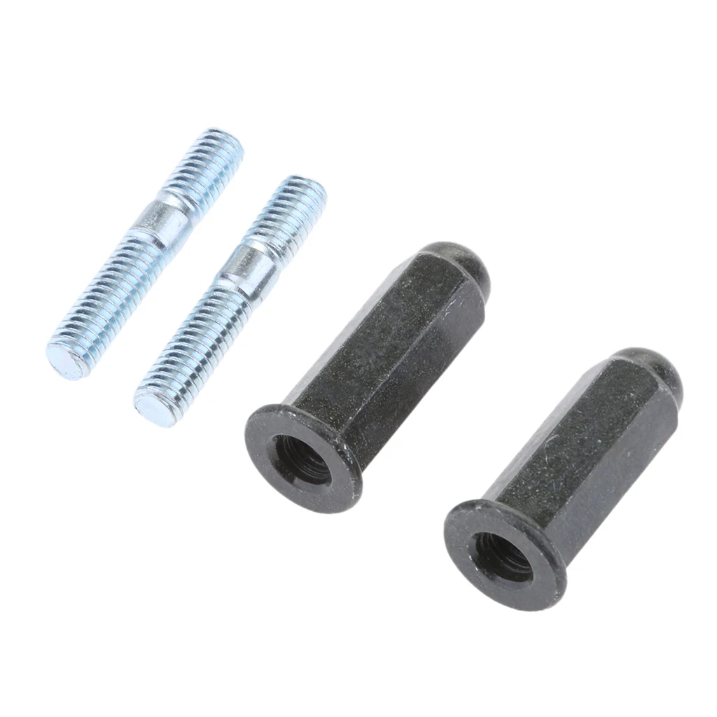 2 Set Scooter Muffler Exhaust Motorcycle Scooter Exhaust Manifold Studs Bolts M6