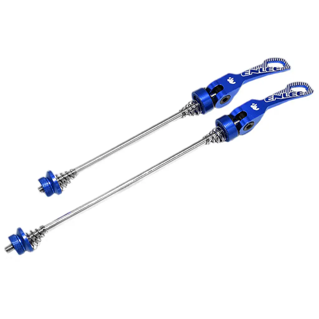 2 Pcs Road Mountain Bicycle MTB Wheel Hub, Front and Rear Skewers Quick Release Skewer Clip Bolt Lever Axle QR 100/135 mm