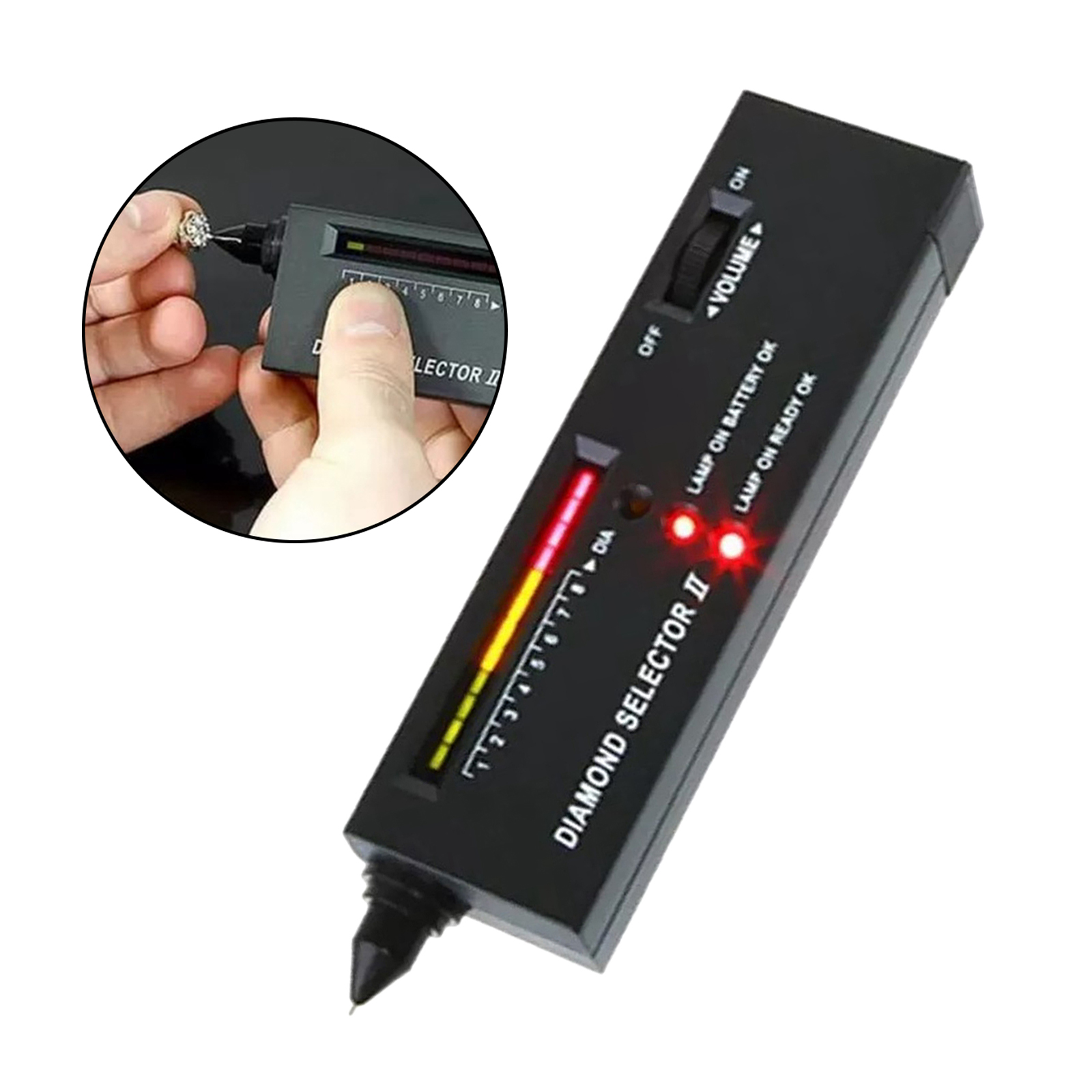 Pena do Verificador do Diamante Profissional do Diamante do Joalheiro da Precisão Alta para o Novato e o Perito Verificador 3 Cheap Equipamentos e ferramentas p joias
