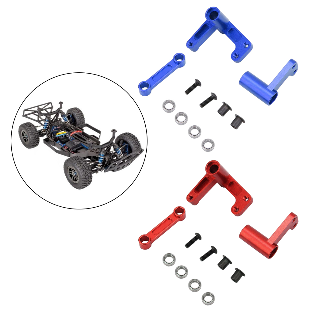 Upgrade Metal Steering Kits 1/10 Scale Truck Hobby Replacement Easy Install