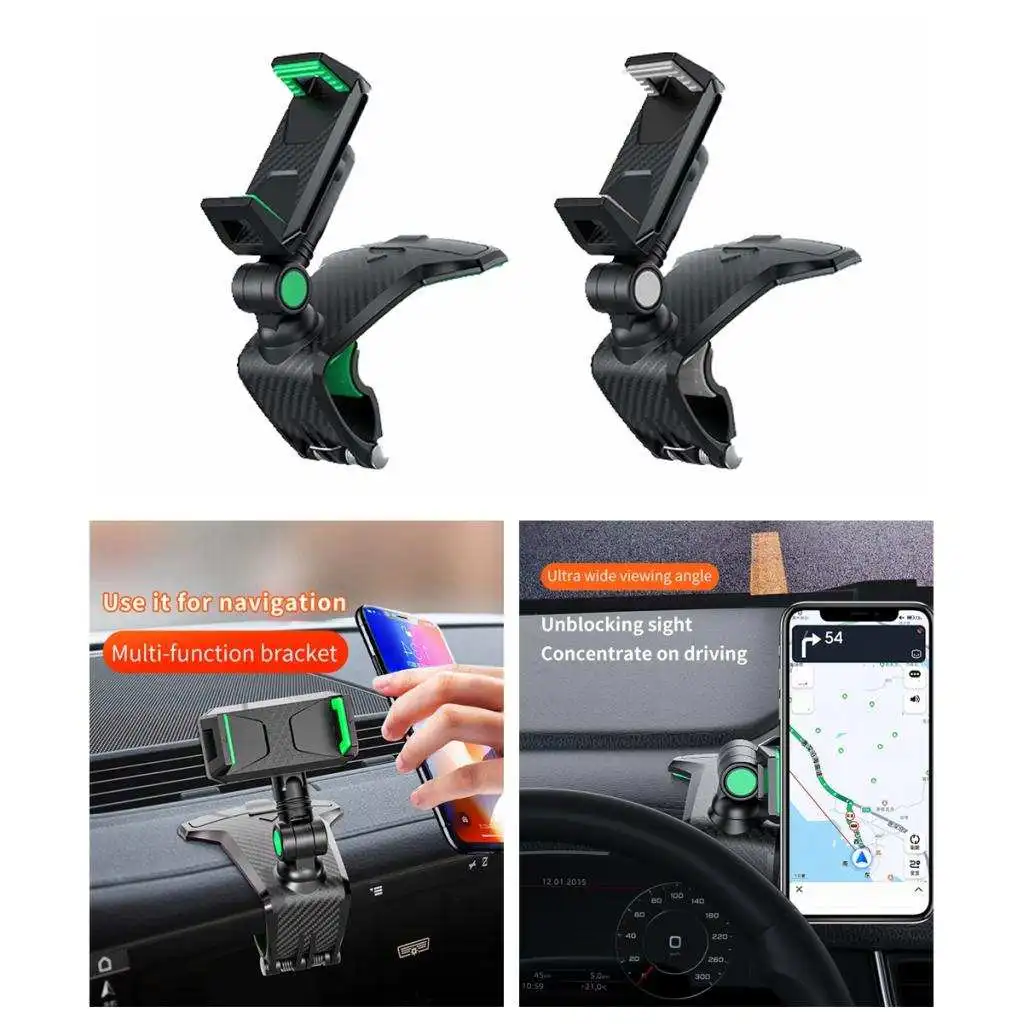 Car Phone Mount Handsfree 360 Degree Rotation Universal Strong Cell Phone Holder Fit for Samsung S20 S10 S9 S8 Note 20 8