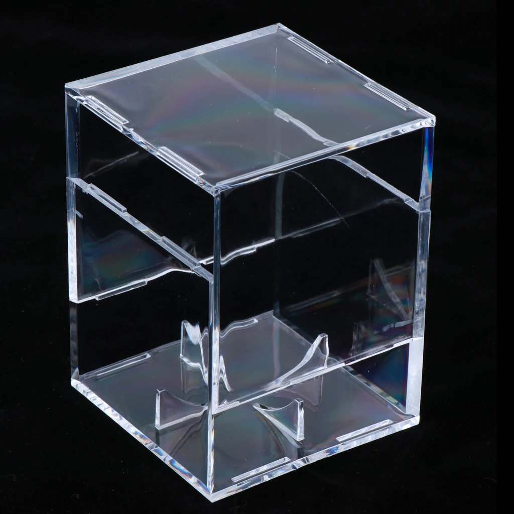 2 Pieces Clear Ball Case Baseball Sign Ball Display Show box