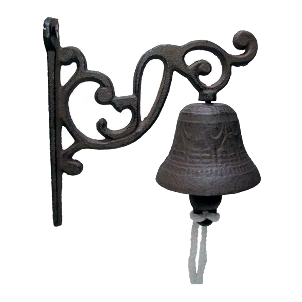 Vintage Style Wall Mounted Cast Iron Doorbell For Farmhouse Garden And Yard