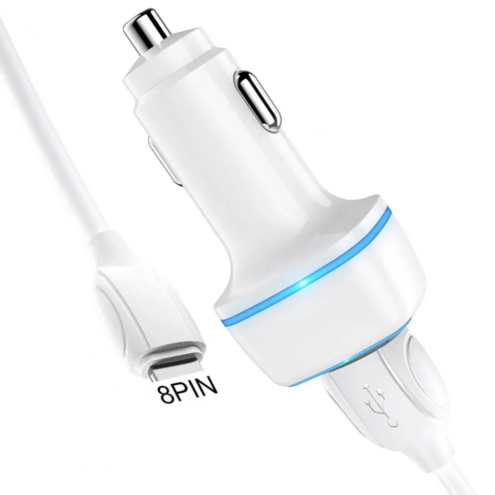 BZ14 Car Phone Charger Quick Charging Widely Compatible Plug Play Smart Phone Dual USB Safe Auto Charger for Truck mini usb charger