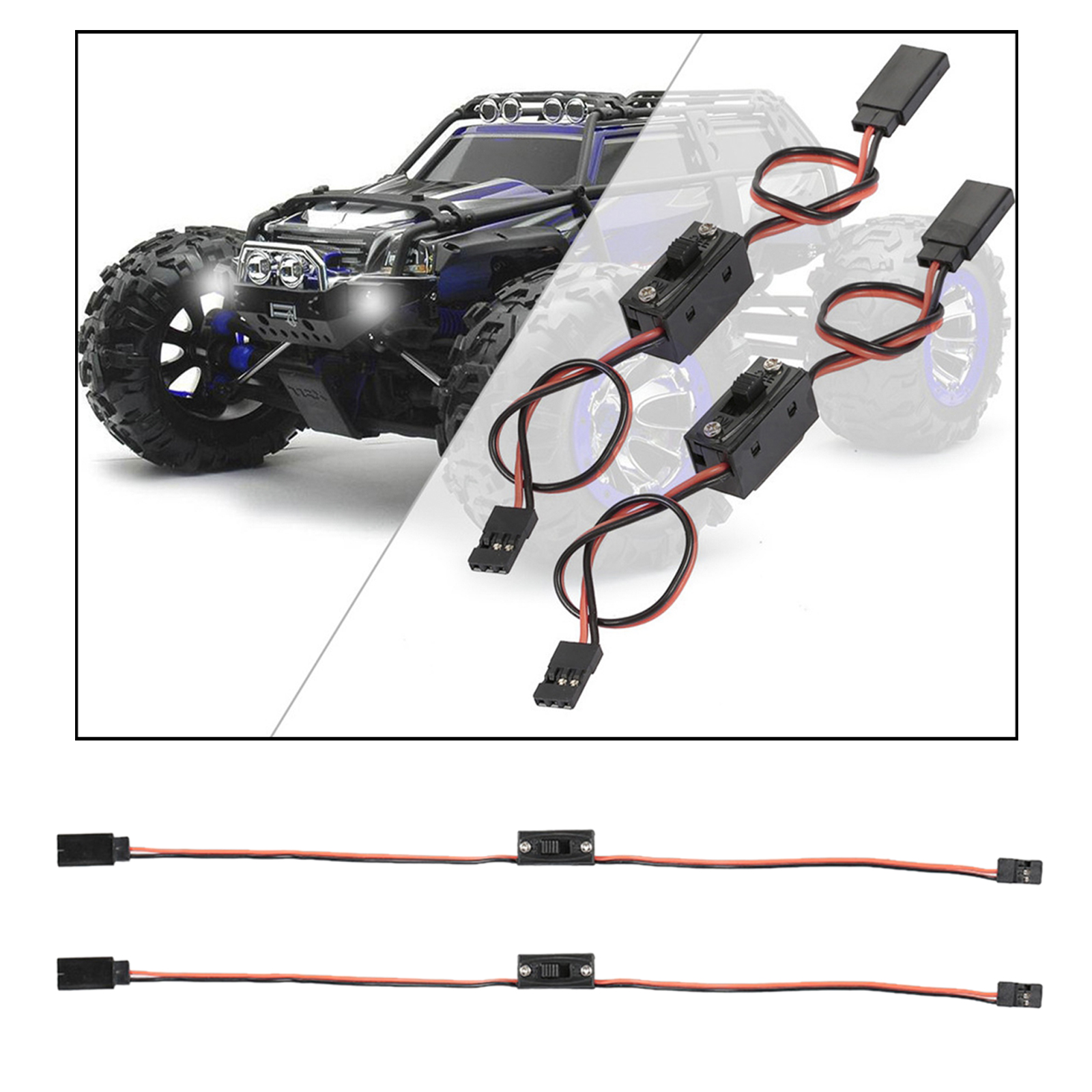 Rc Receiver Extra Channel Extended Cable for Axial Scx10 Airplane DIY Accs