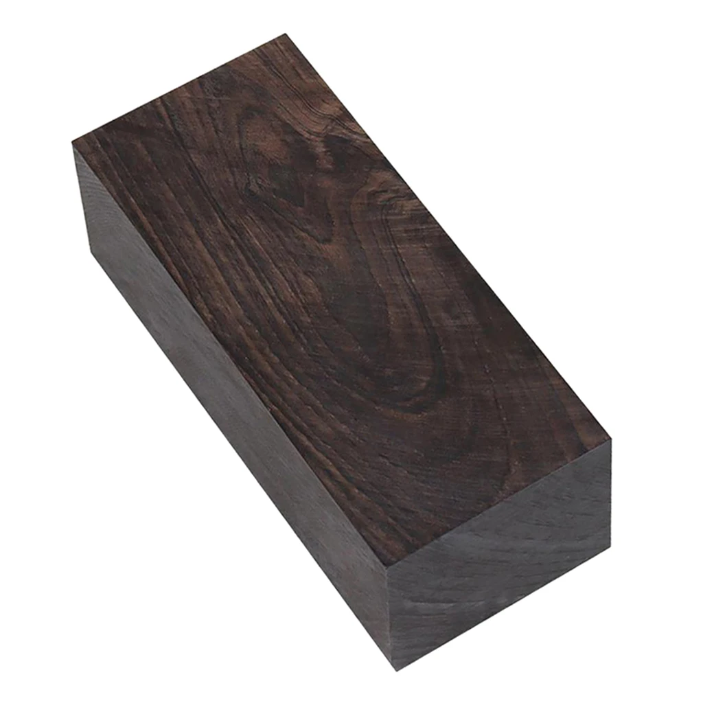 4.72x1.57x1.96 inch Rare Block Ebony Lumber Material Blank Wood Carving for Music Instruments