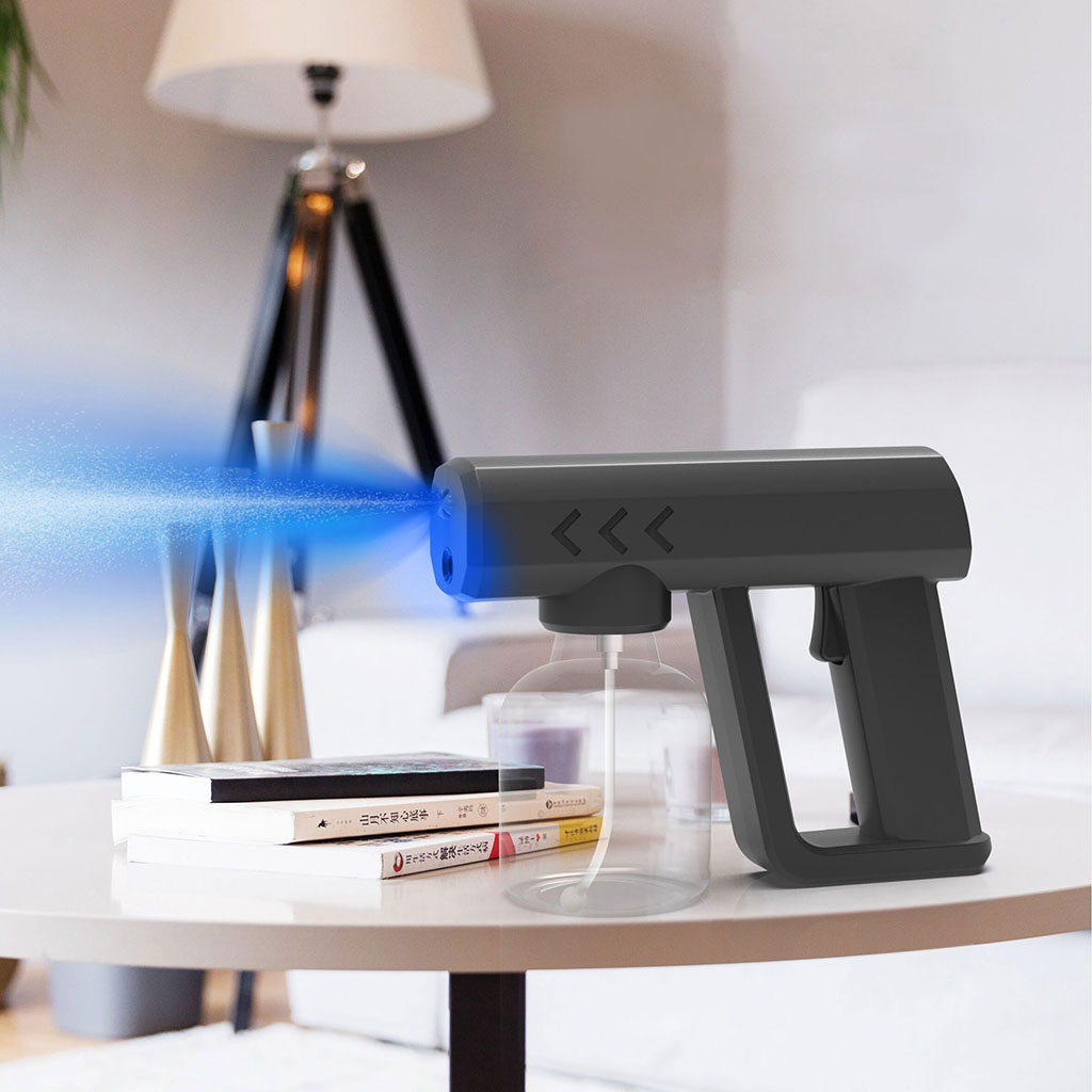 Portable Nano Sprayer Gun Electric Wireless Sterilization Atomizer Wireless 110-240V for Office Station School Garden Home