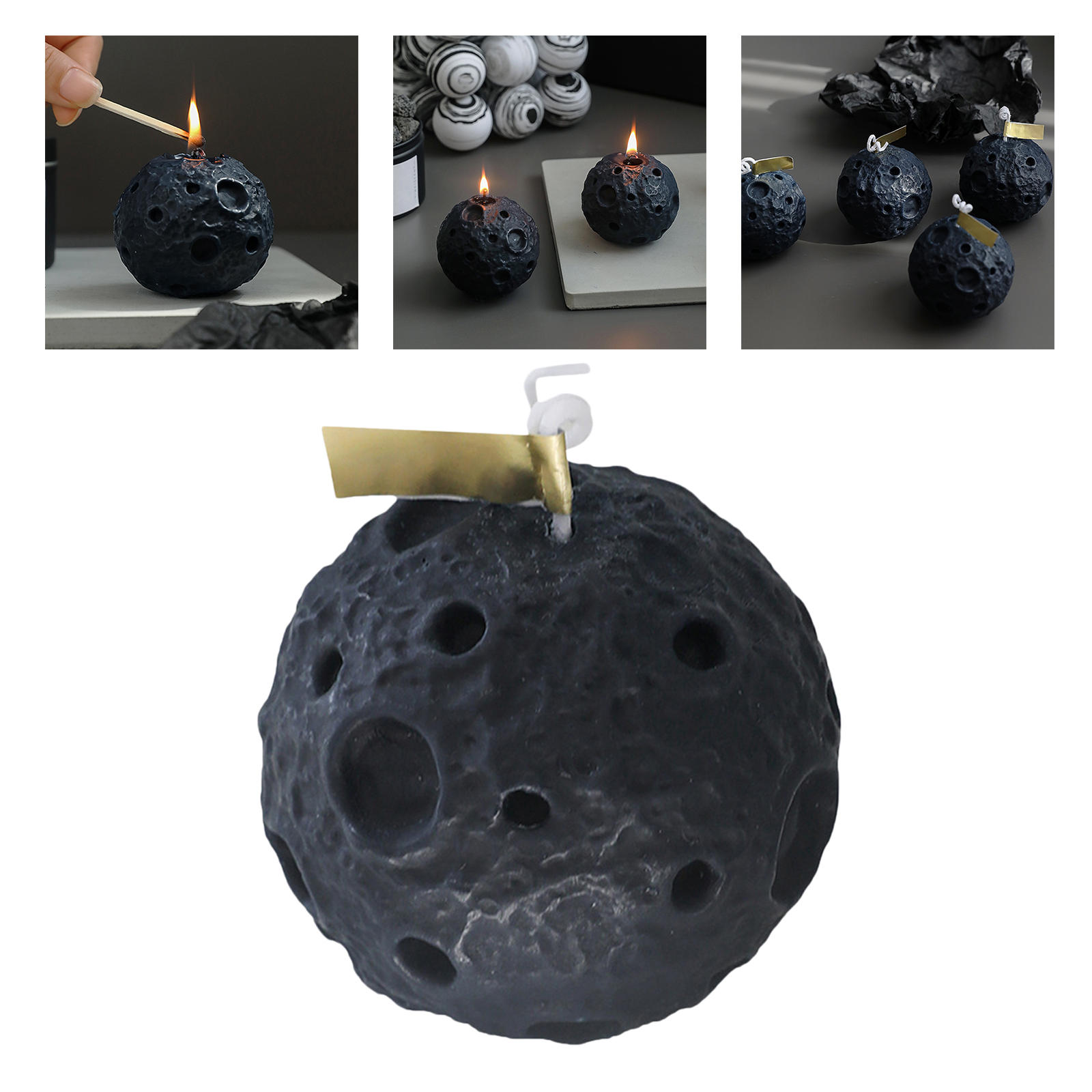 Scented Candles Moon Aroma for Kitchen Party Supplies Desktop Decoration Wedding Present