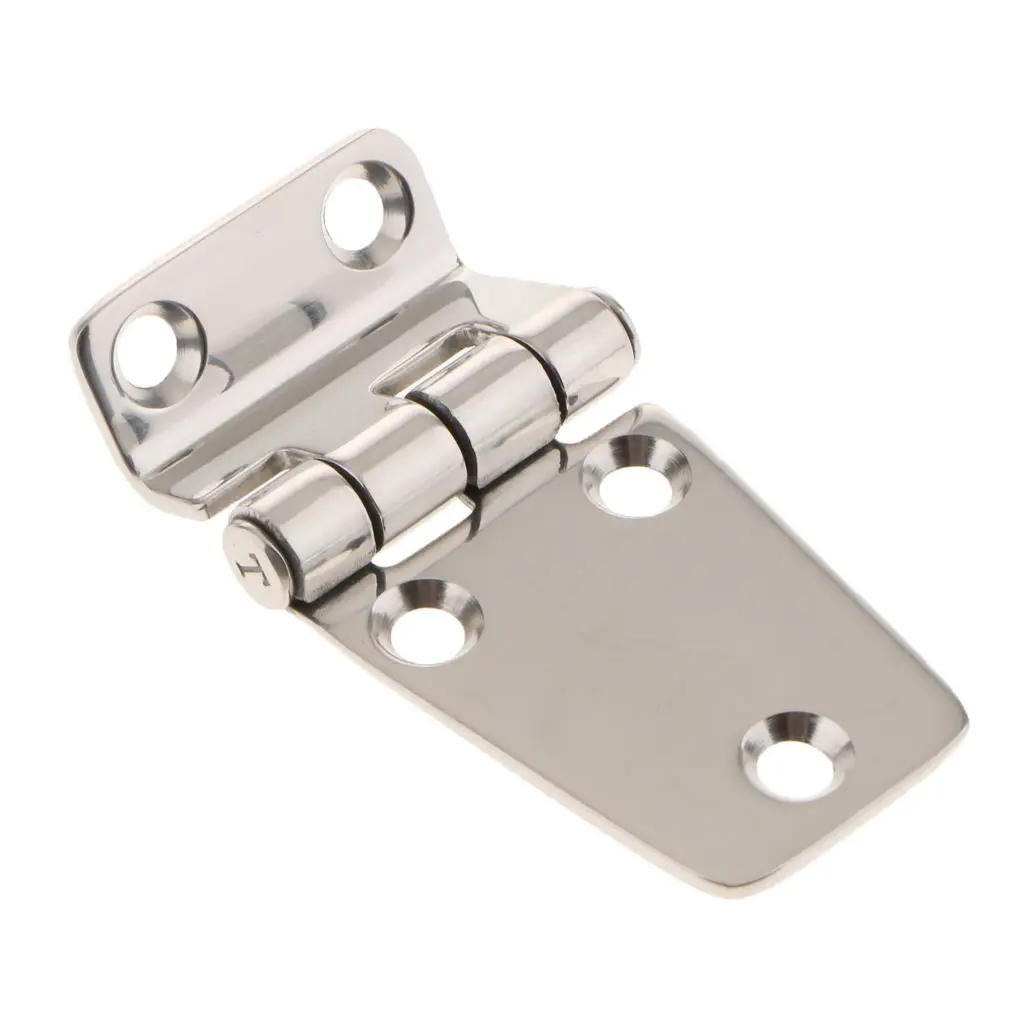 Boat Door Hinge Marine 304 Stainless Steel Hinge Short Side Cabinet RV Yacht Marine Hardware Horsebox 75x40mm Boat Accessories