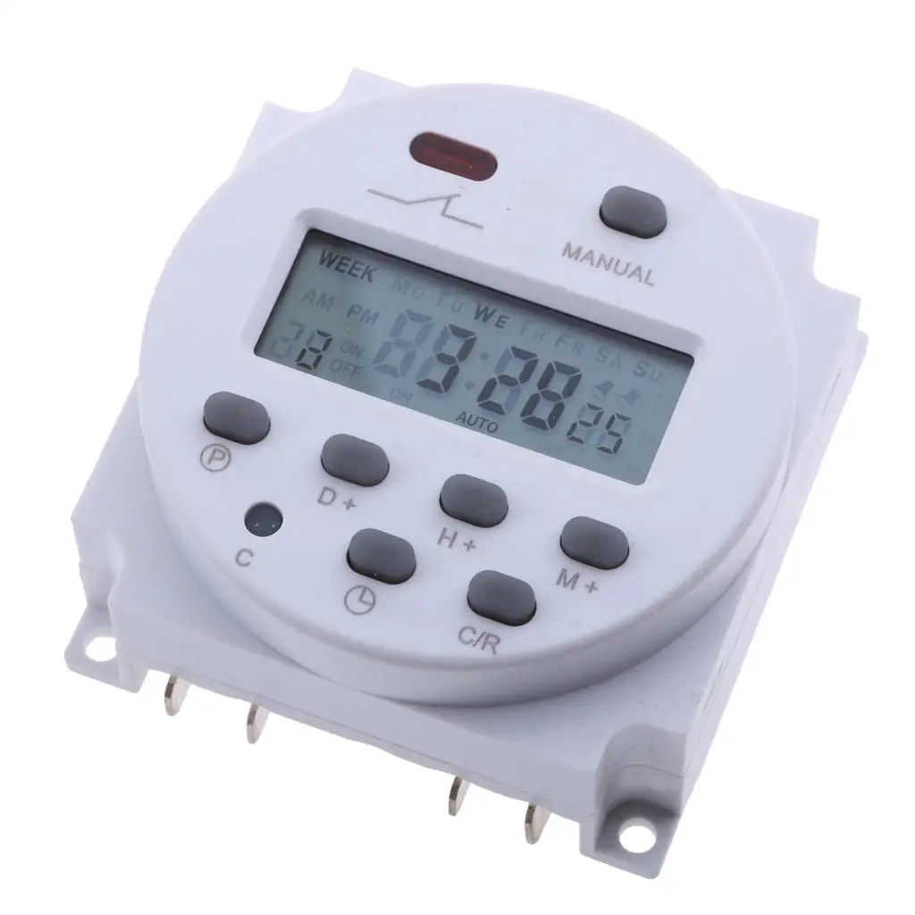 cubic snow White To Nine Timer Switch for Solar Lights Digital Programmable Timer DC/AC 12 Volt hot  for Led Lamp Water Heater Sprayer|Garden Water Timers| - AliExpress