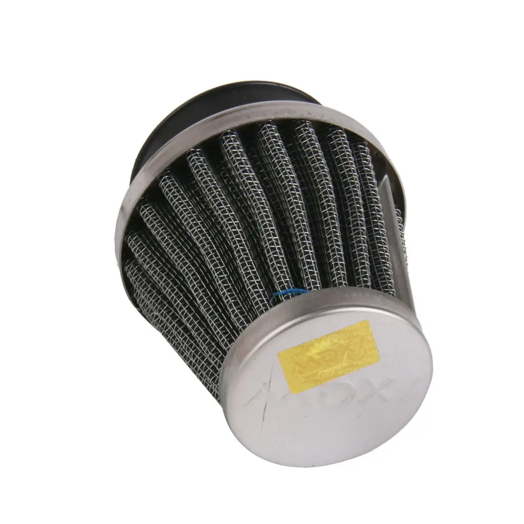 48mm High Flow Air Intake Cone Filter Cleaner Fuel Saver For Motorcycle