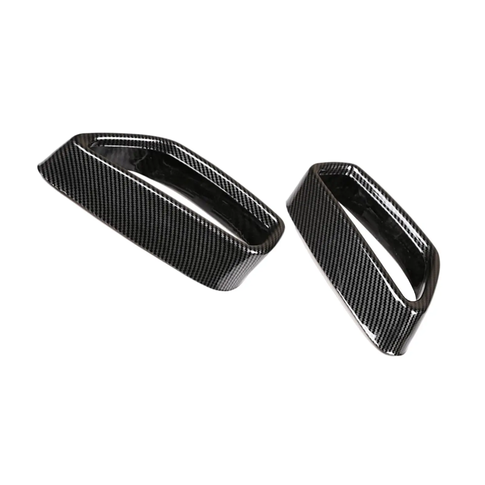 Pack of 2 Rear Exhaust Pipe Throat Cover Trim Tail Throat Frame for  5 Series G30 G38 2018 2019 2020 2021