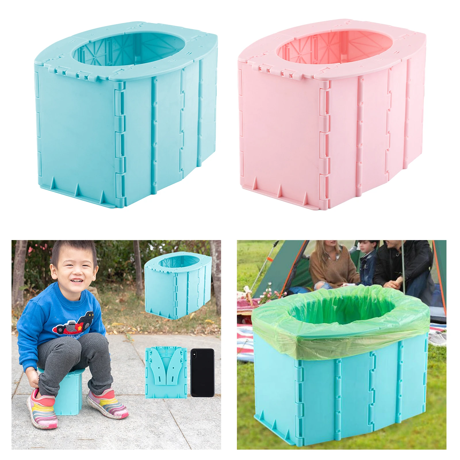 Convenient Folding Potty Toilet Seat for Toddler Outdoor Best for Parents
