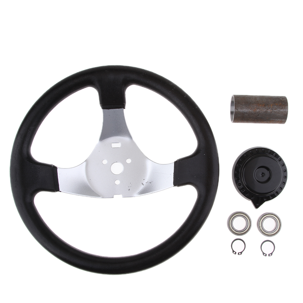 1 Piece Steering Wheel 3-spoke Steering Wheel for Many Kinds of ATV Go Kart