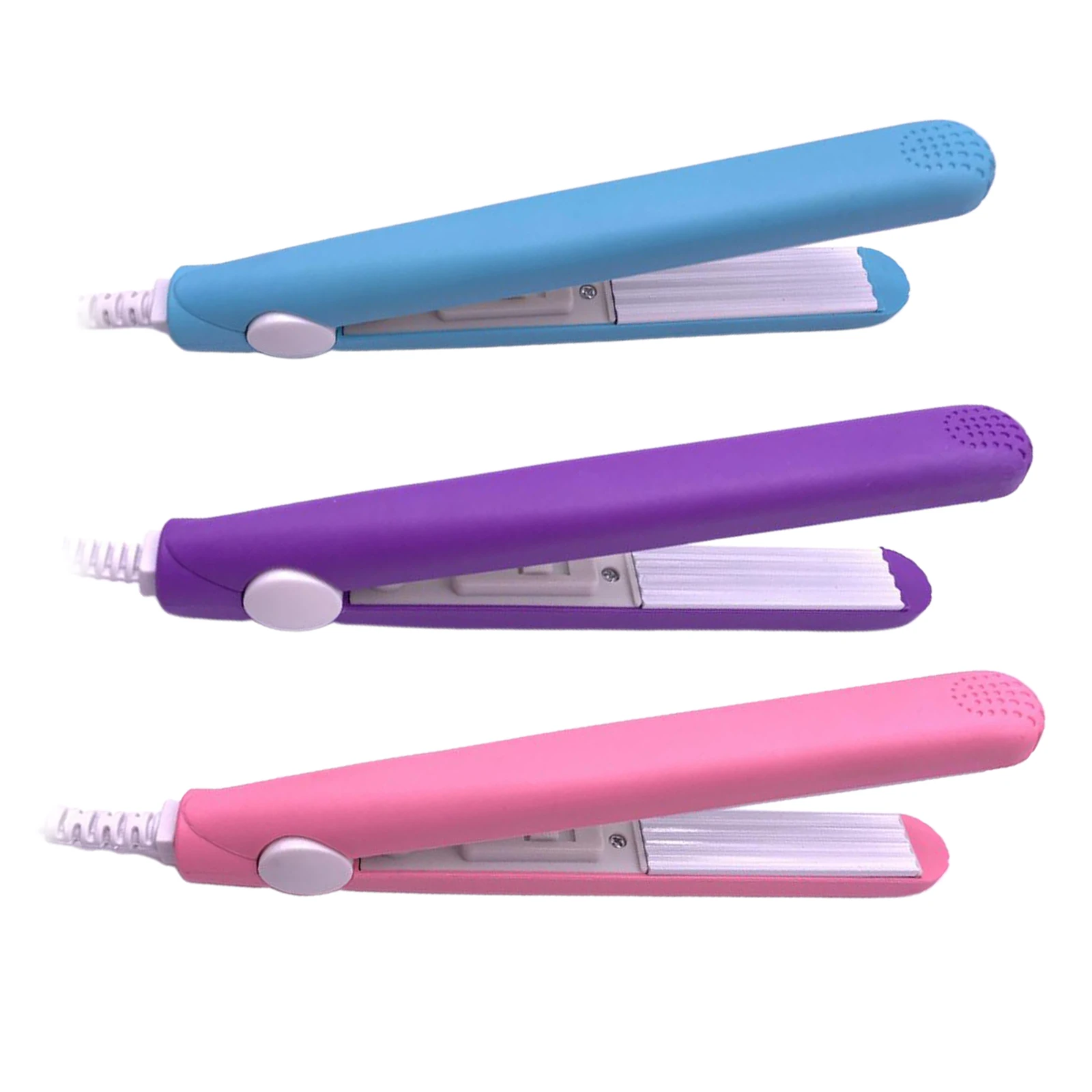 New Mini Mini Hair Straightener Curling hair clipper Hair Crimper Curling Flat Iron Curler Travel Home DIY Hair Style Purple