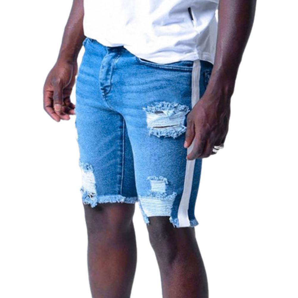 Polyester Fashion Men Denim Shorts 