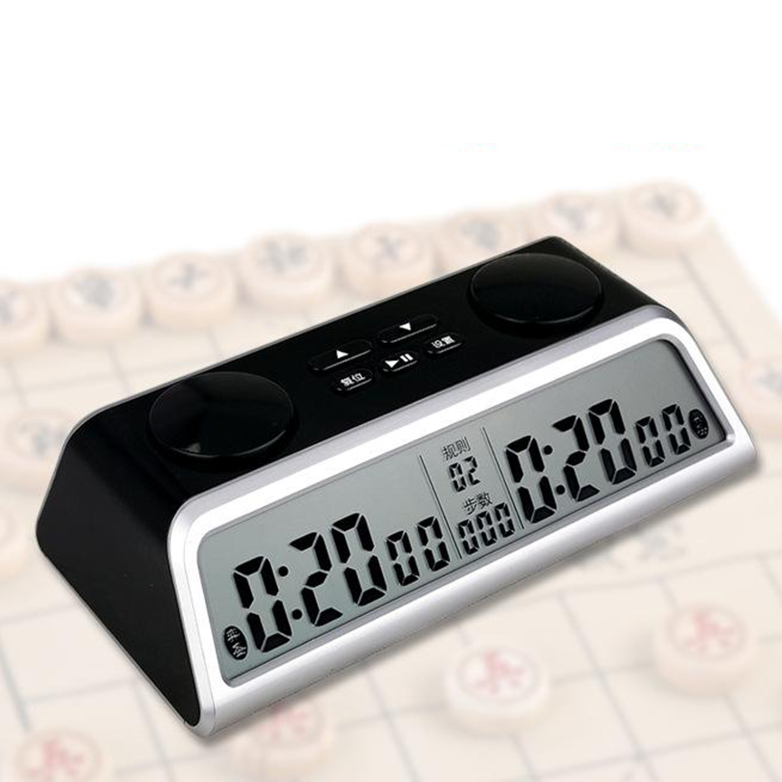 Digital Chess Clock Professional Chess Clock Timer Electronic Alarm Stop Timer for Electronic Board Game Competition Weiqi
