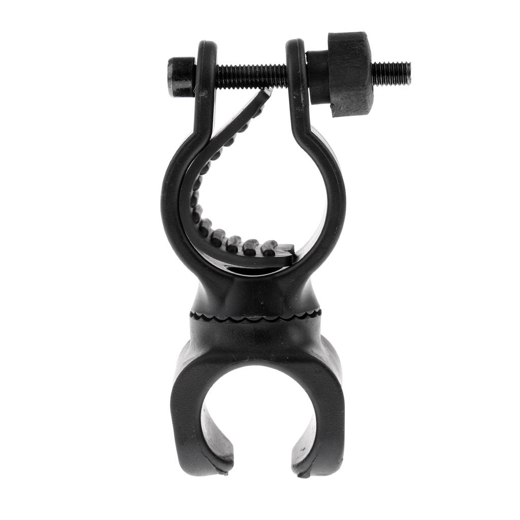 Flashlight Mount Holder, Universal  Bike LED Light Flashlight Torch Mount Holder Grip Bracket 360° Rotation Cycling Clip Clamp