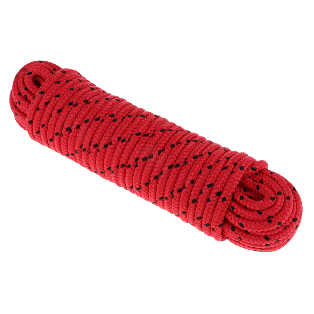 20Meter 8mm High Strength Polypropylene Braided Rope Outdoor Survival 