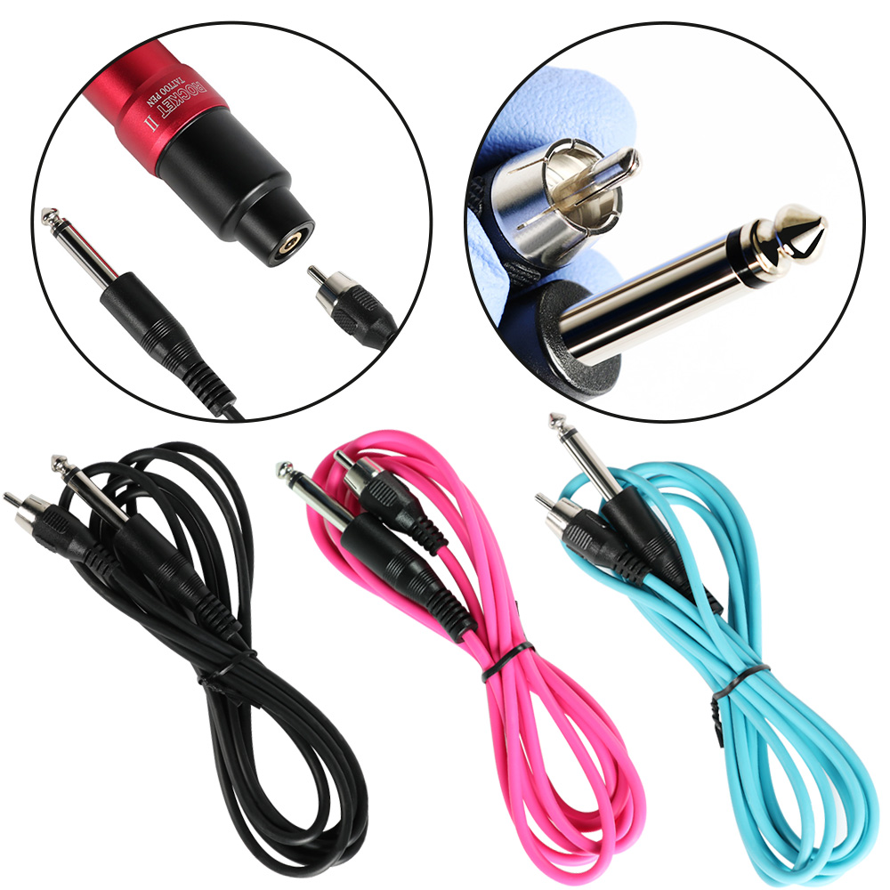 Best of High Quality Tattoo Wire RCA Clip Cable Hook Wire For Tattoo Machine Power Supply Three Colors 1.8m Tattoo Equipment Reviews & Tips