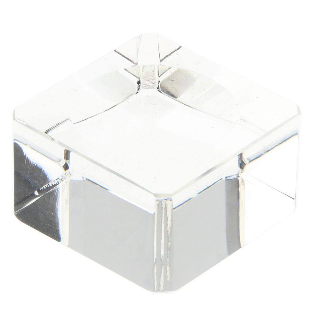 Clear Square Crystal Display Stand Holder for 40-60mm Crystal Ball Sphere Globe