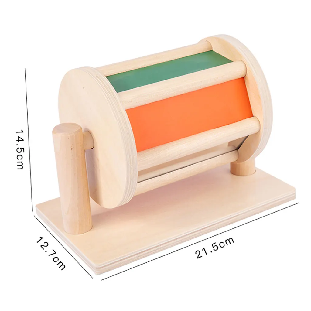 Colorful Bell Textile Drum Toys Educational Puzzle Toys Early Learning Drum