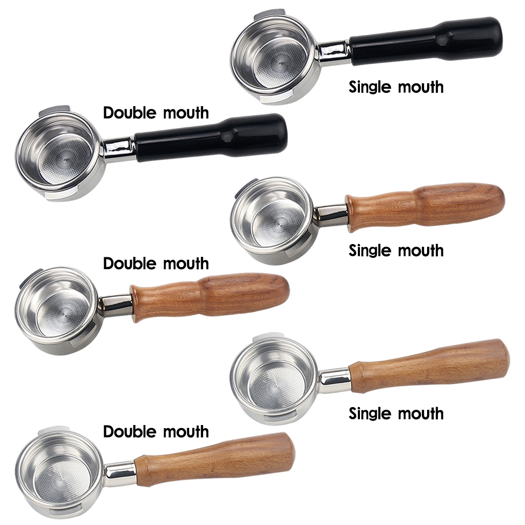 58mm Portafilter with Spout for Expobar E61 Coffee Machine, Durable Stainless Steel