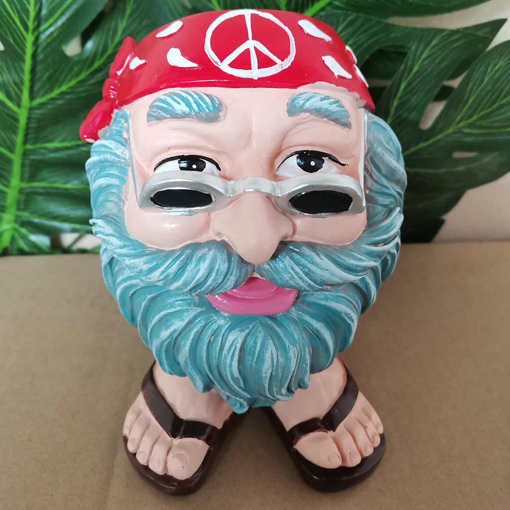 Funny Muggle Face Plant Planter Pot 3D Head Statue Garden Tabletop Ornaments