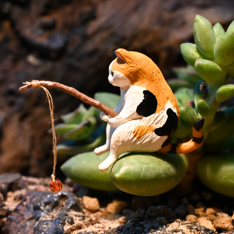 Japan Yell Gashapon Capsule Cute Cute Animal Model Shiba Inu Dog Cat Fishing Doll Toy Collections