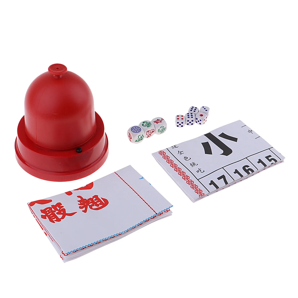 Sic Bo & Fish  Prawn Chinese Gambling Set with Battery Powered Dice Cup