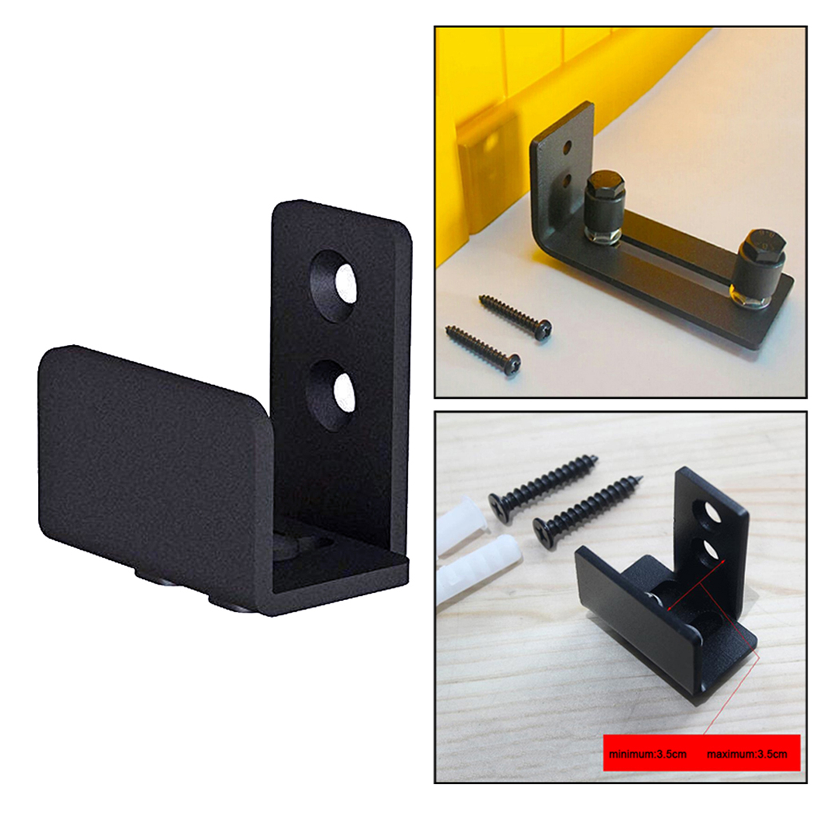 Wall-mounted wall-mounted sliding door bottom floor guide with adjustable