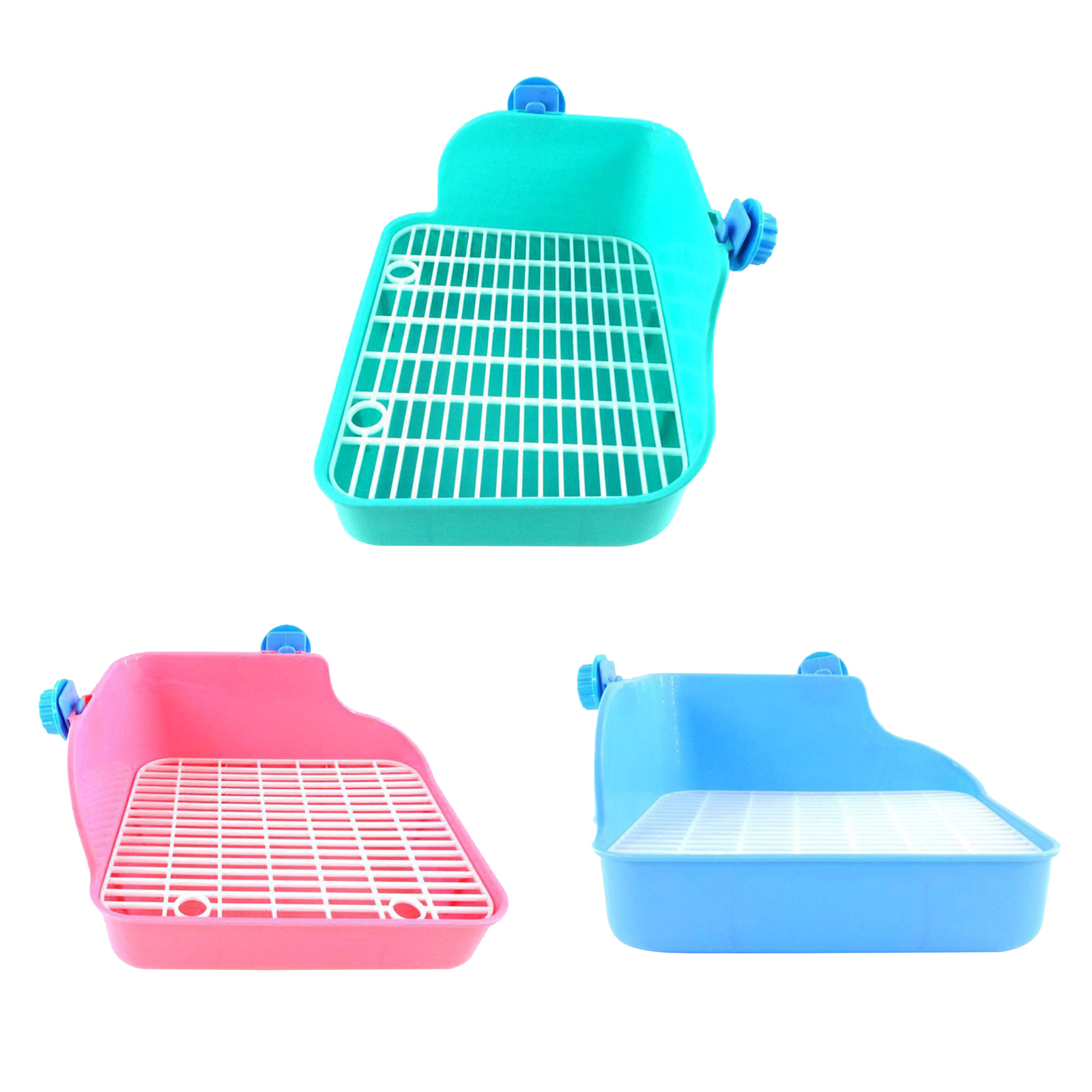 Rabbit Toilet Box Trainer Potty Corner Tray Litter Small Animals Pet Pan For Adult Hamster Guinea Pig Ferret Galesaur Bunny