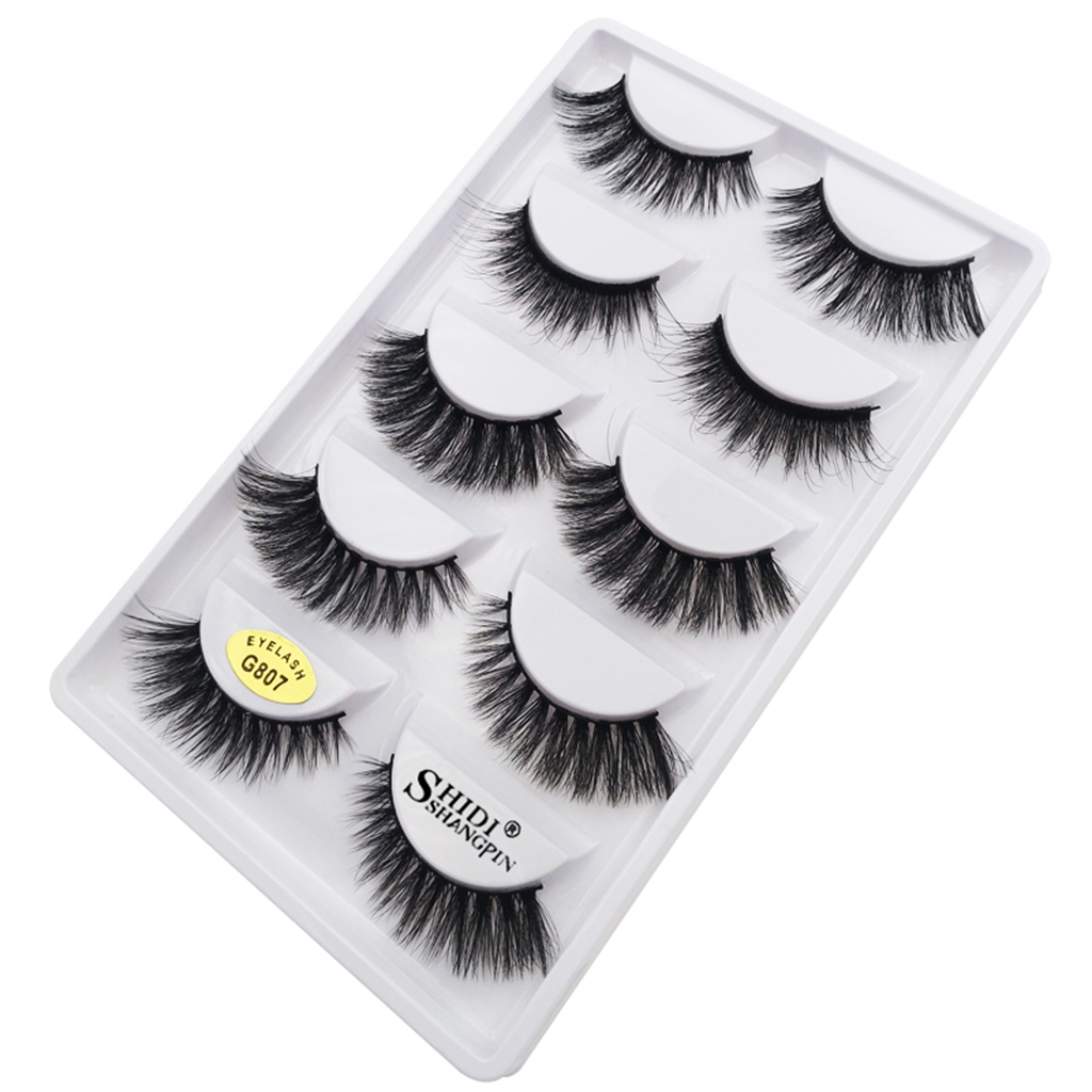 5 Pairs Lashes Handmade False Eyelashes Professional Fake Eyelashes,Very Natural