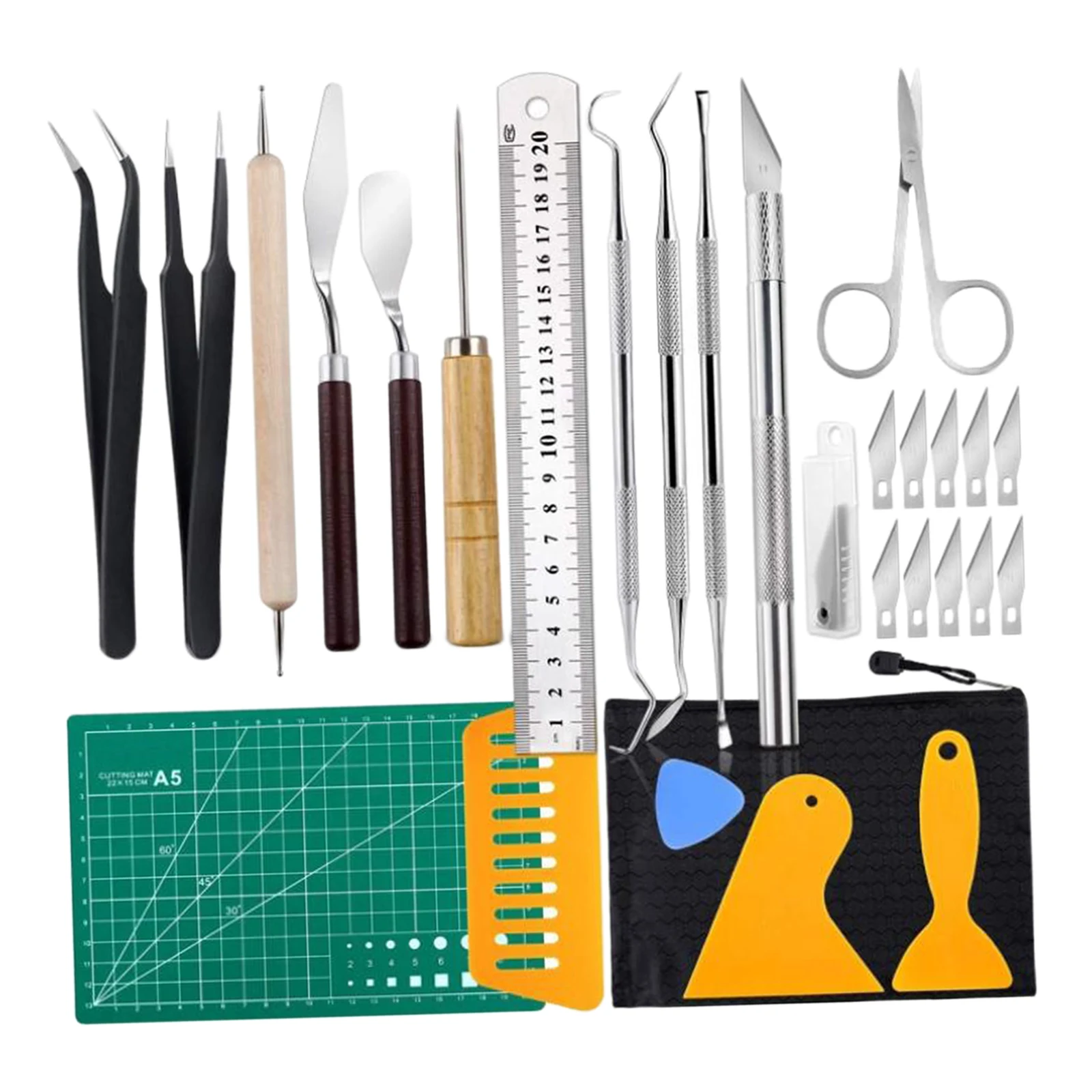 28PCS Craft Vinyl Tool Weeding Precision Diy Basic Set for Cricut Cameos Silhouttes