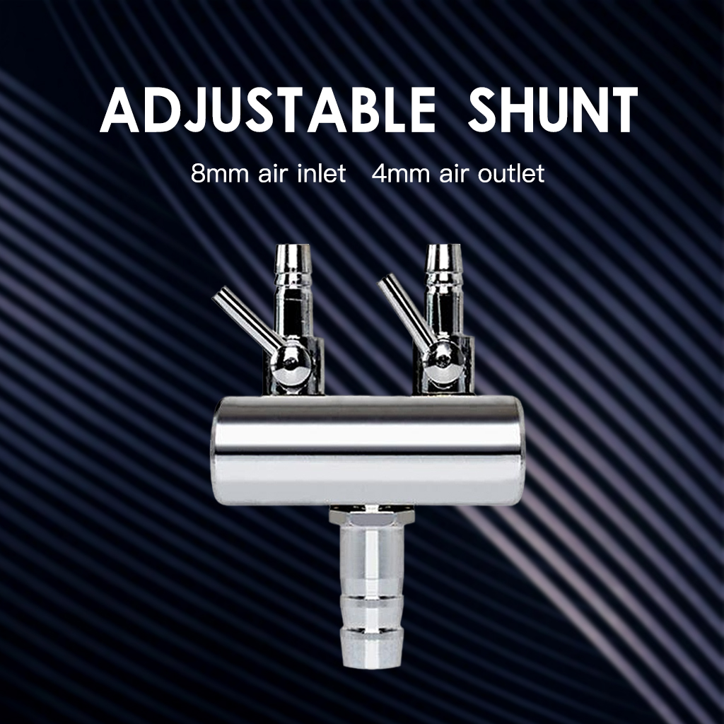 2-12 Ways Stainless Steel Aquarium Fish Air Flow Distributor Lever Control Valve