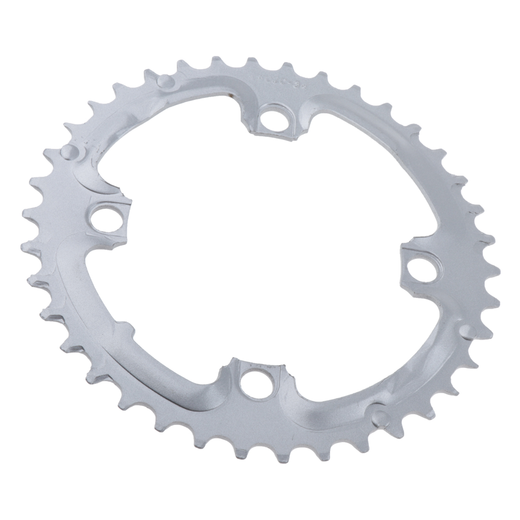 Cycling 38T Chainring Narrow Wide Chain  With 4 Bolts For BMX Bike 104mm Silver
