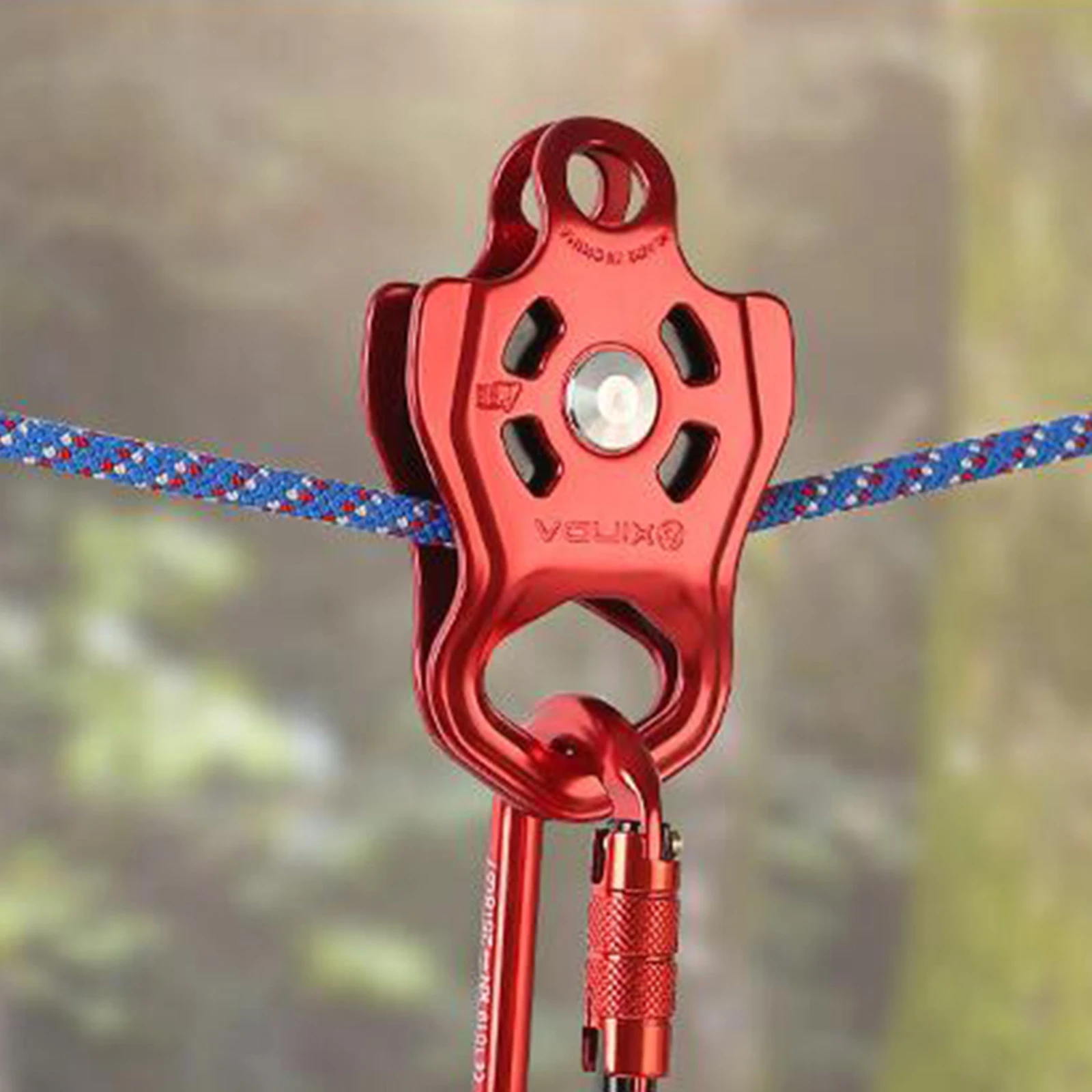 Professional Small Single Pulley Gear Ball Bearing Mountaineering Rock Climbing  -solving Carriage Pulley